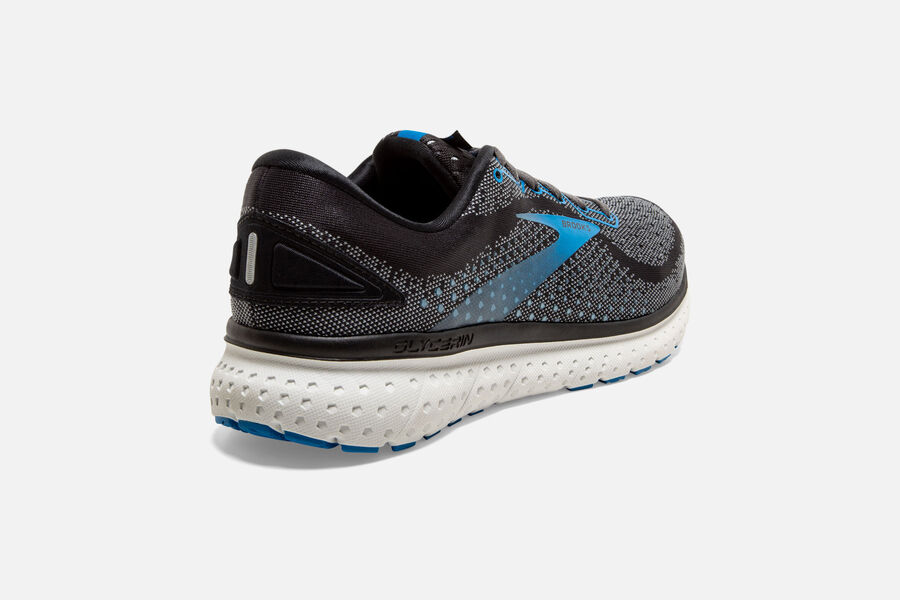 Brooks Running Shoes - Glycerin 18 Road Mens - Black/Blue - SMI-029873